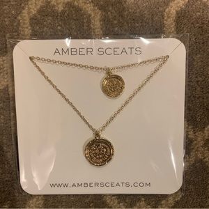 Amber Sceats Double Coin Necklace